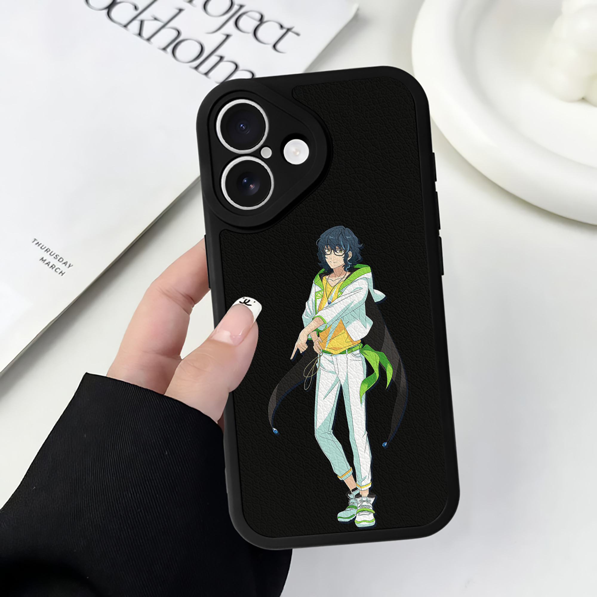 （画像用） あんさんぶるスターズ! Ensemble Stars 【iPhone 16シリーズ対応】シリコンスマホケース（レザー調） 材質：シリコン
